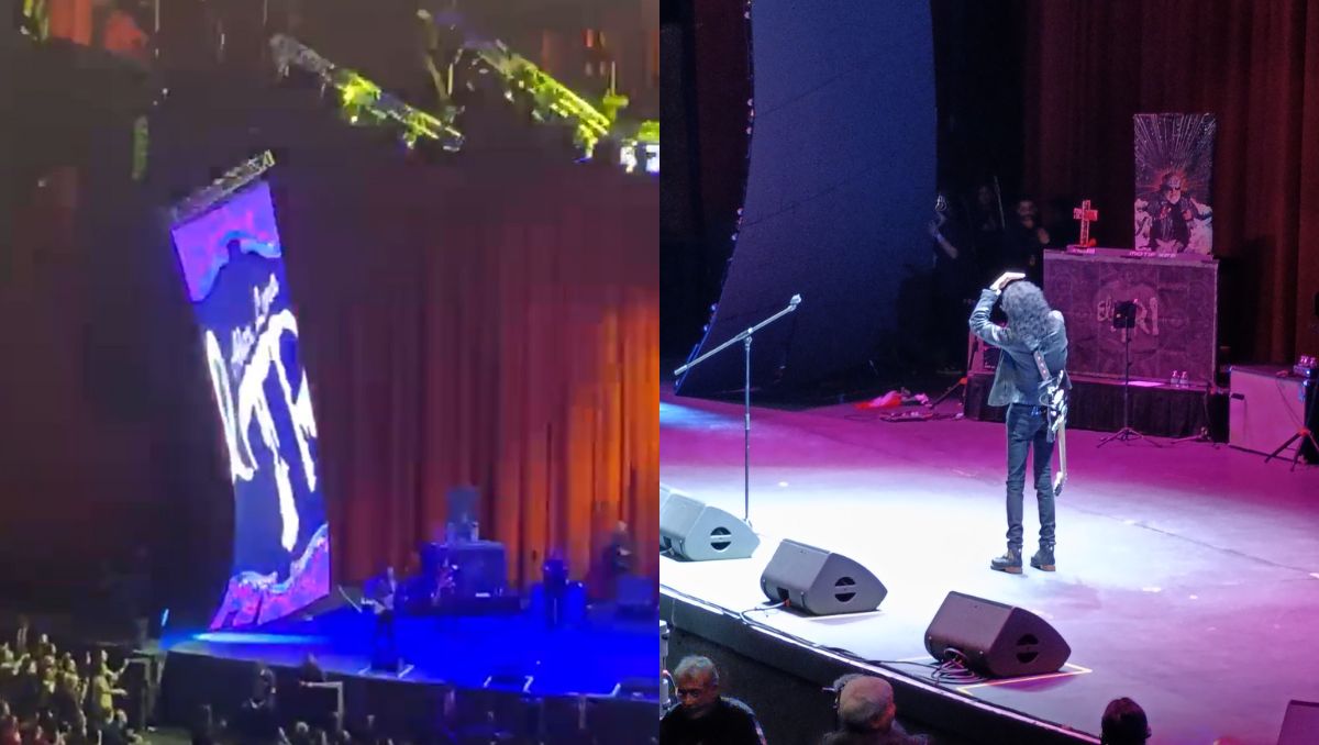 VIDEO: Cae pantalla en concierto de El Tri en el Auditorio Nacional