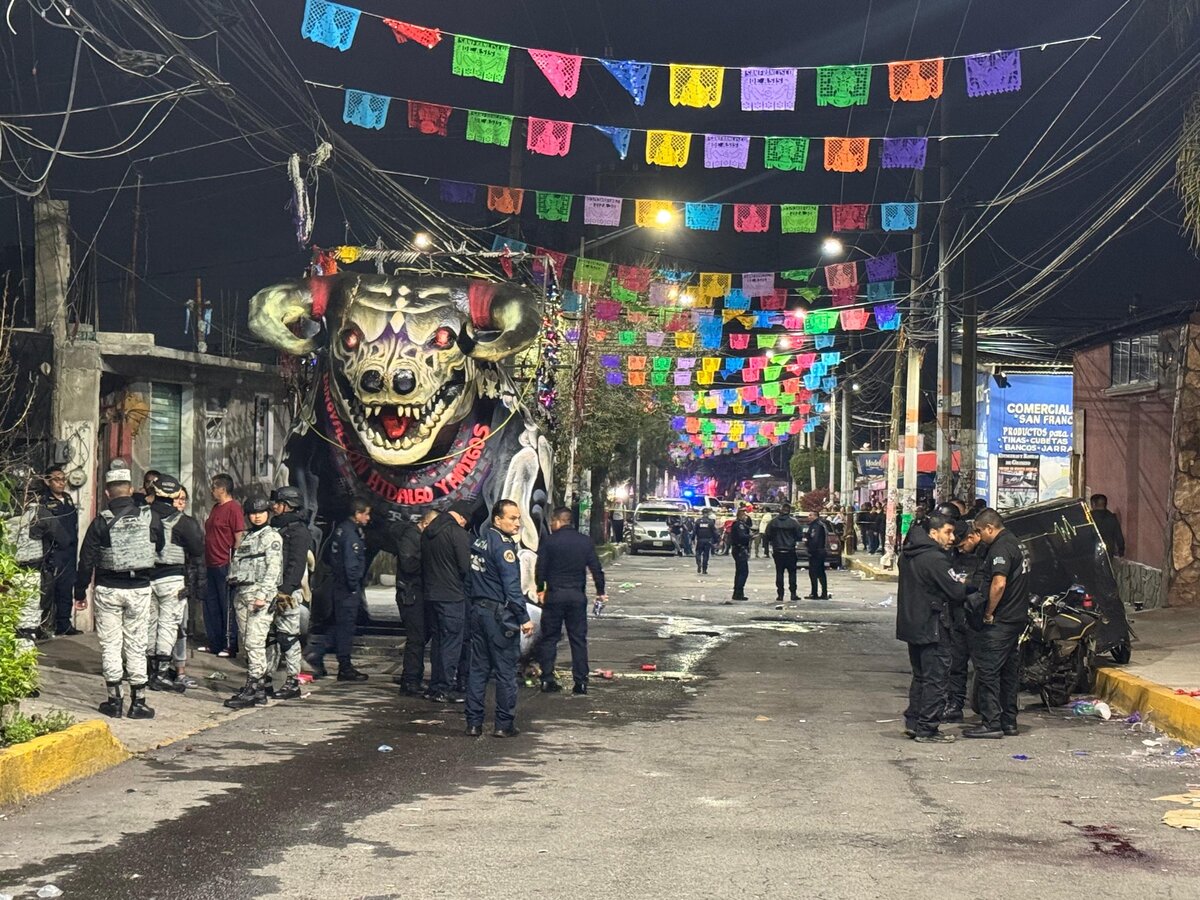 La balacera en Tláhuac terminó con las celebraciones de San Francisco Tlaltenco. | @bereheca
