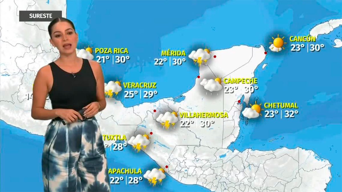 Clima de hoy lunes 13 de octubre de 2025 | Pronóstico con Sandy Tok