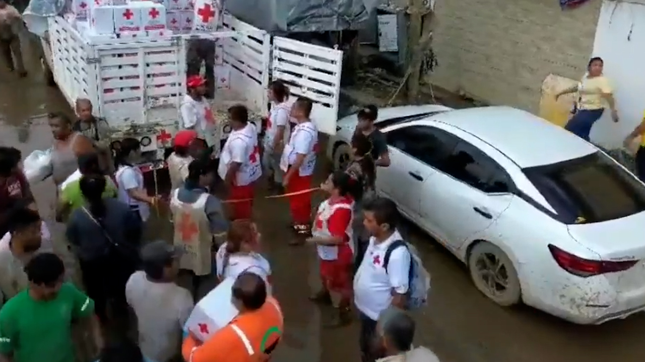 Cruz Roja actualiza labores de apoyo a damnificados en Veracruz