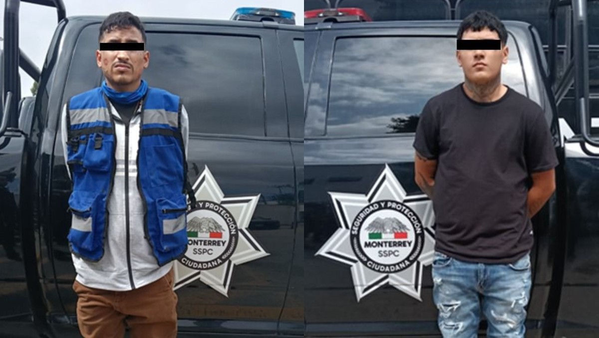 Los detenidos son acusados de realizar robos tipo cristalazos en estacionamientos. Foto: Especial