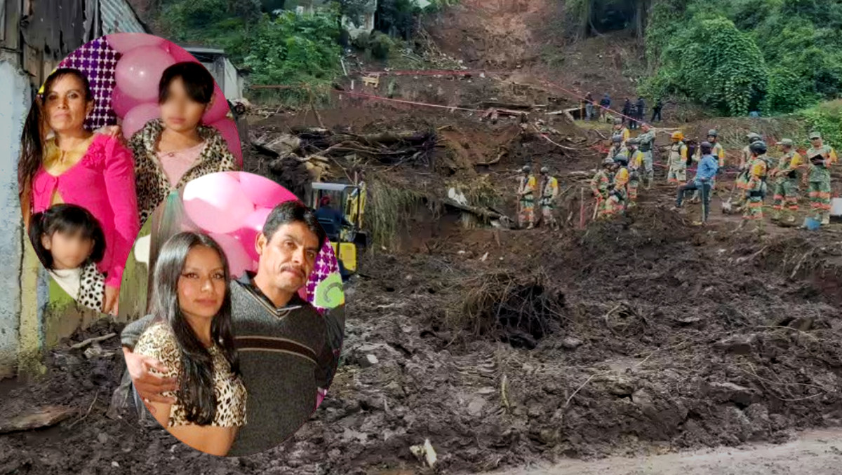 Familia completa muere durante deslave por lluvias en Sierra Norte de Puebla | Especial/ Alberto Rueda