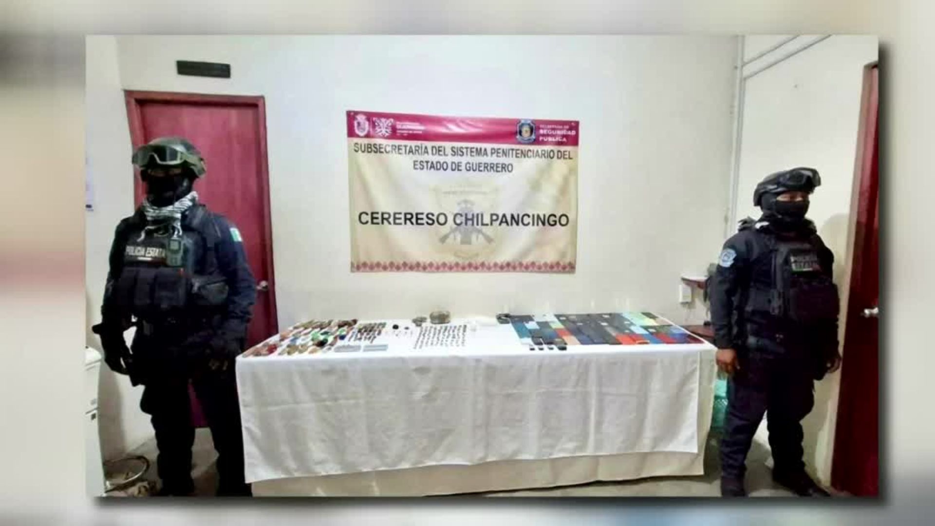 En Guerrero, realizan operativo dentro del Cereso de Chilpancingo; autoridades aseguraron celulares