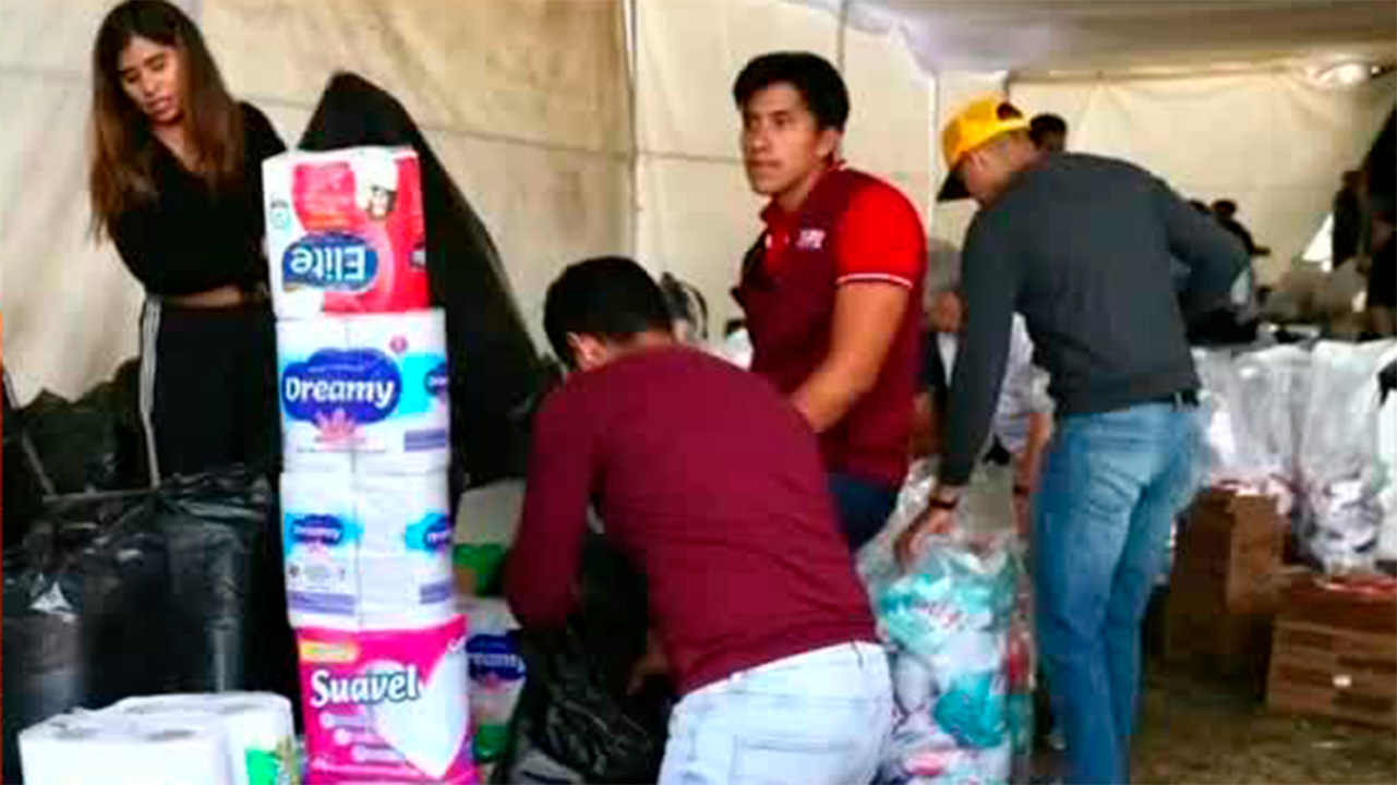 En Morelia, instalan centro de acopio para damnificados por lluvias