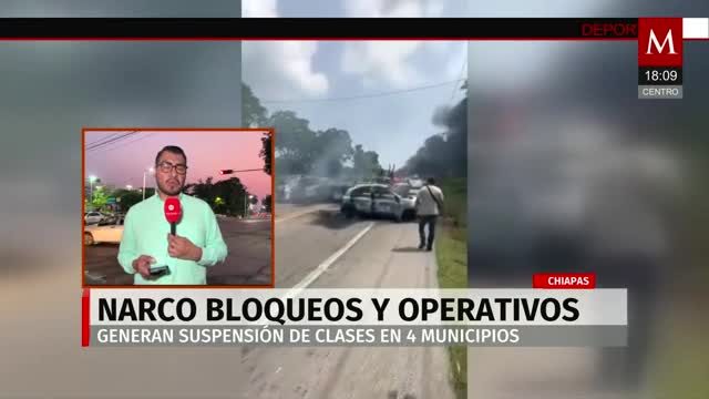 Narcobloqueos y operativos generan el caos en Chiapas | Rodrigo Rico, 13 de octubre de 2025
