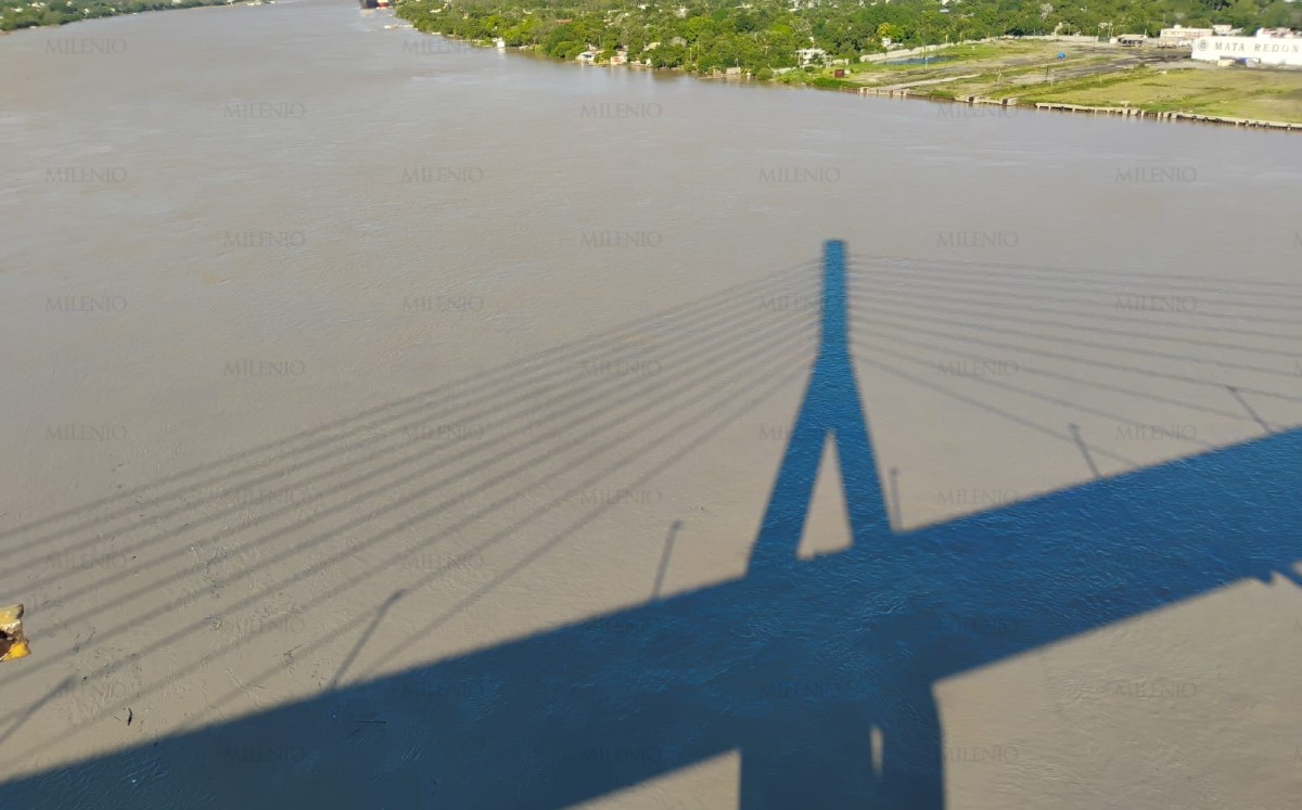 Sombra de puente Tampico sobre el río Pánuco. | Sergio Sánchez