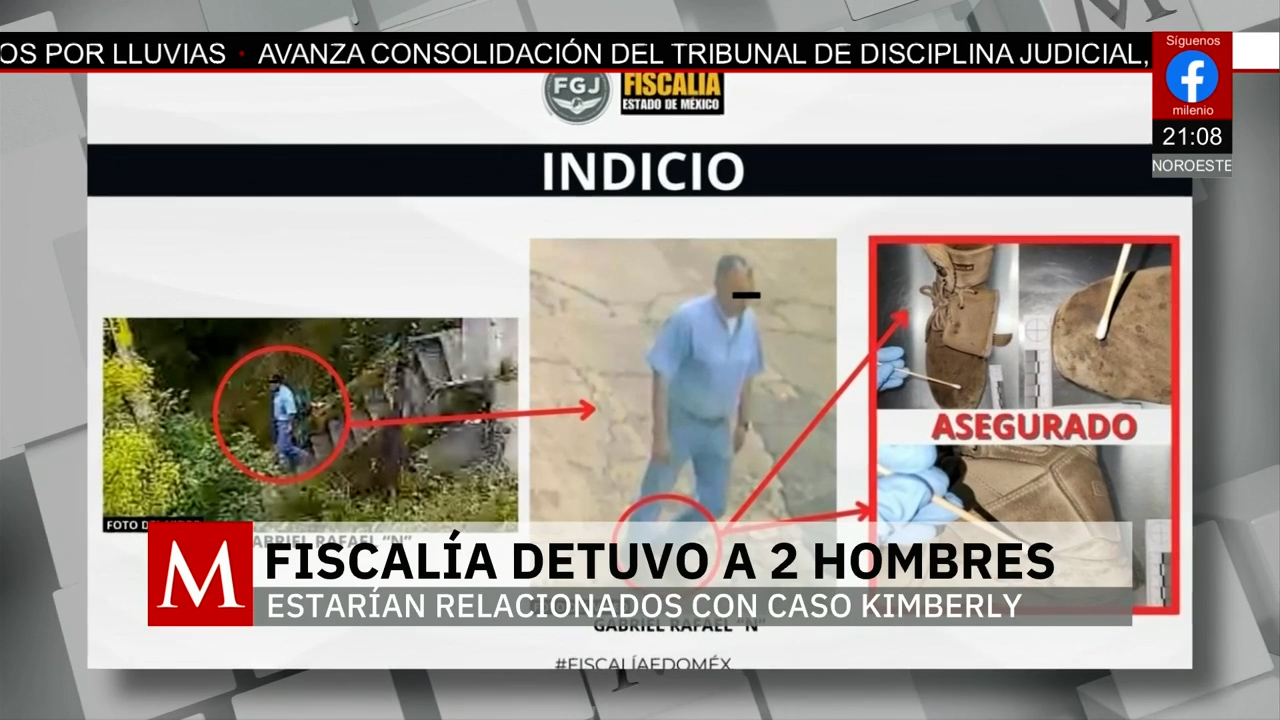 Detenidos dos hombres por desaparición de Kimberly Moya en Naucalpan