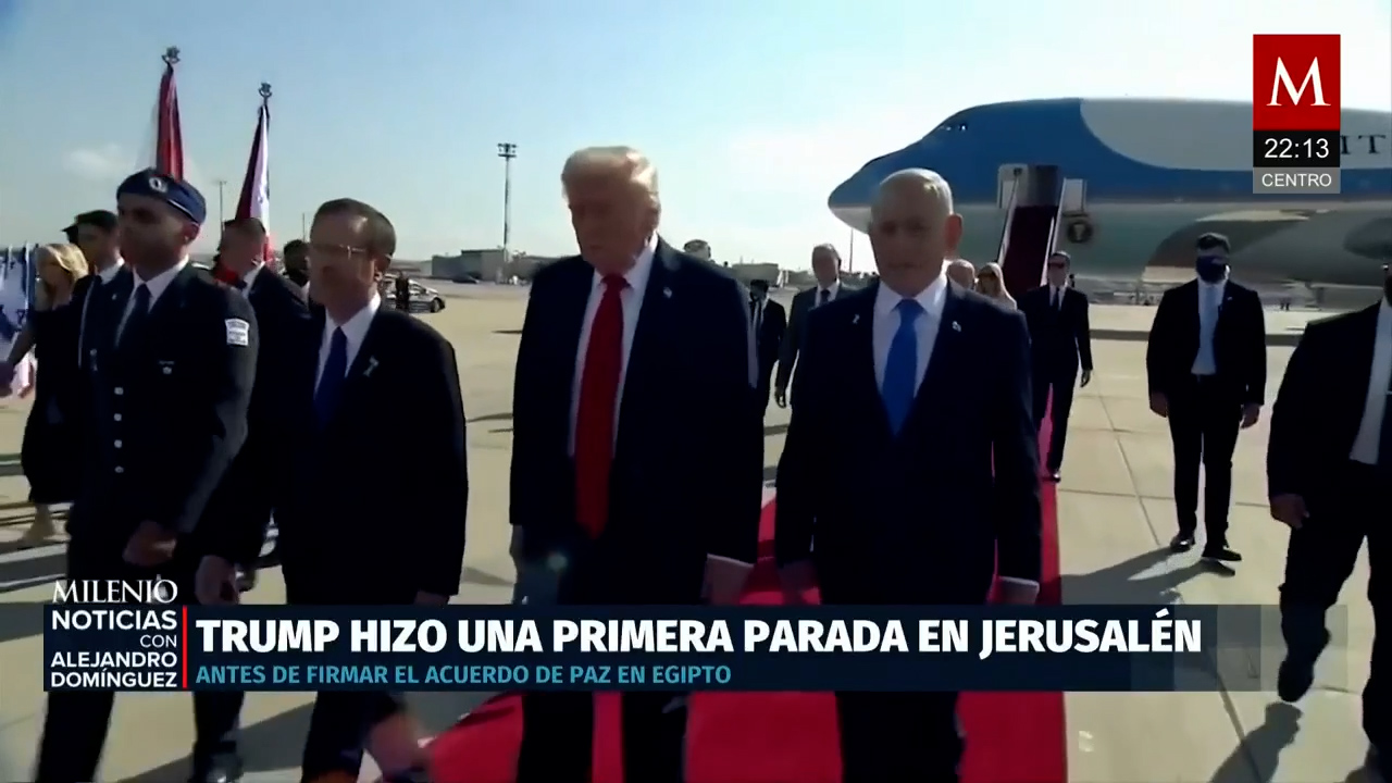 Donald Trump es recibido como héroe en Israel tras proponer tratado de paz con Hamás