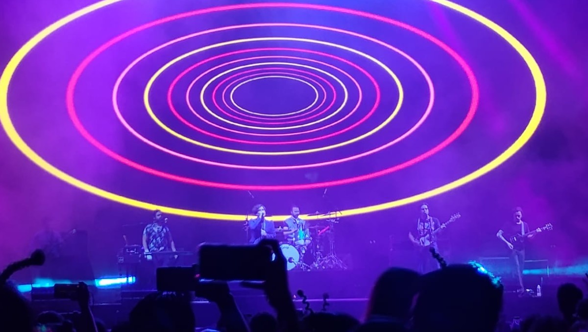 Enjambre en concierto en Guadalajara durante las Fiestas de Octubre 2025 (Martha Calvillo)