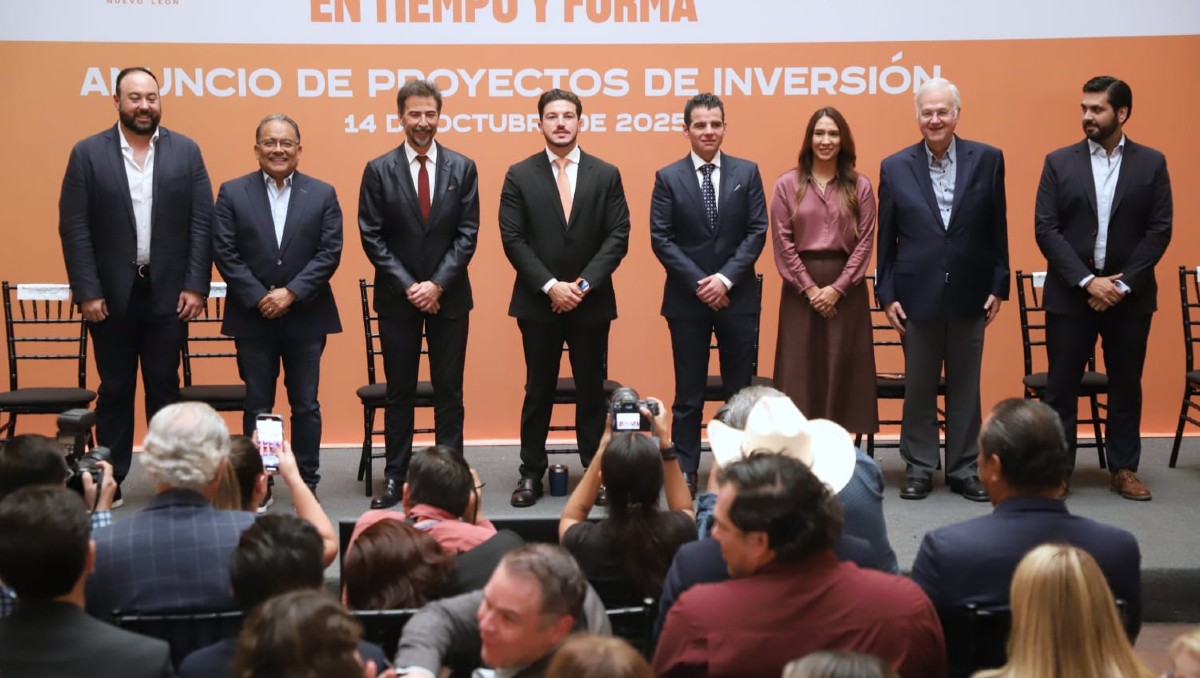 El Estado, Escobedo, San Pedro, y la empresa GIM anunciaron la inversión. Foto: Luis Guerra