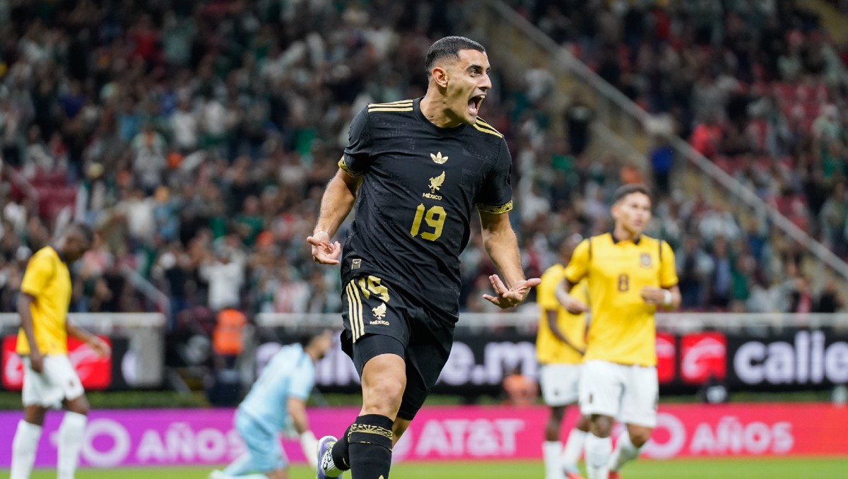 Germán Berterame anota su primer gol con la selección mexicana (Imago7)