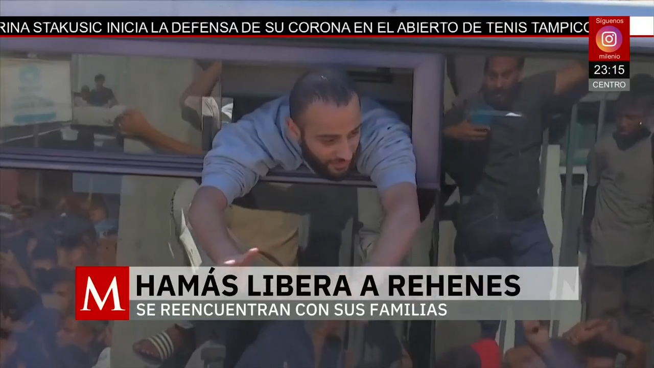 Liberación de rehenes marca primera etapa del plan de paz firmado por Trump