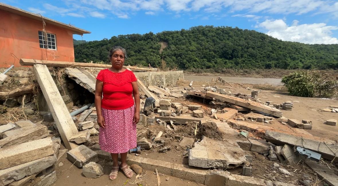 Maria Anita García perdió su casa tras desbordamiento del río. (Wendy Salazar)