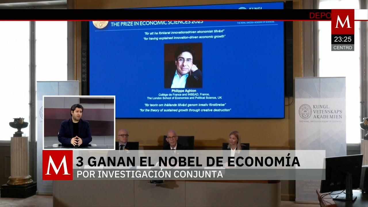 Premio Nobel de Economía 2025 reconoce estudio sobre tecnología y crecimiento económico