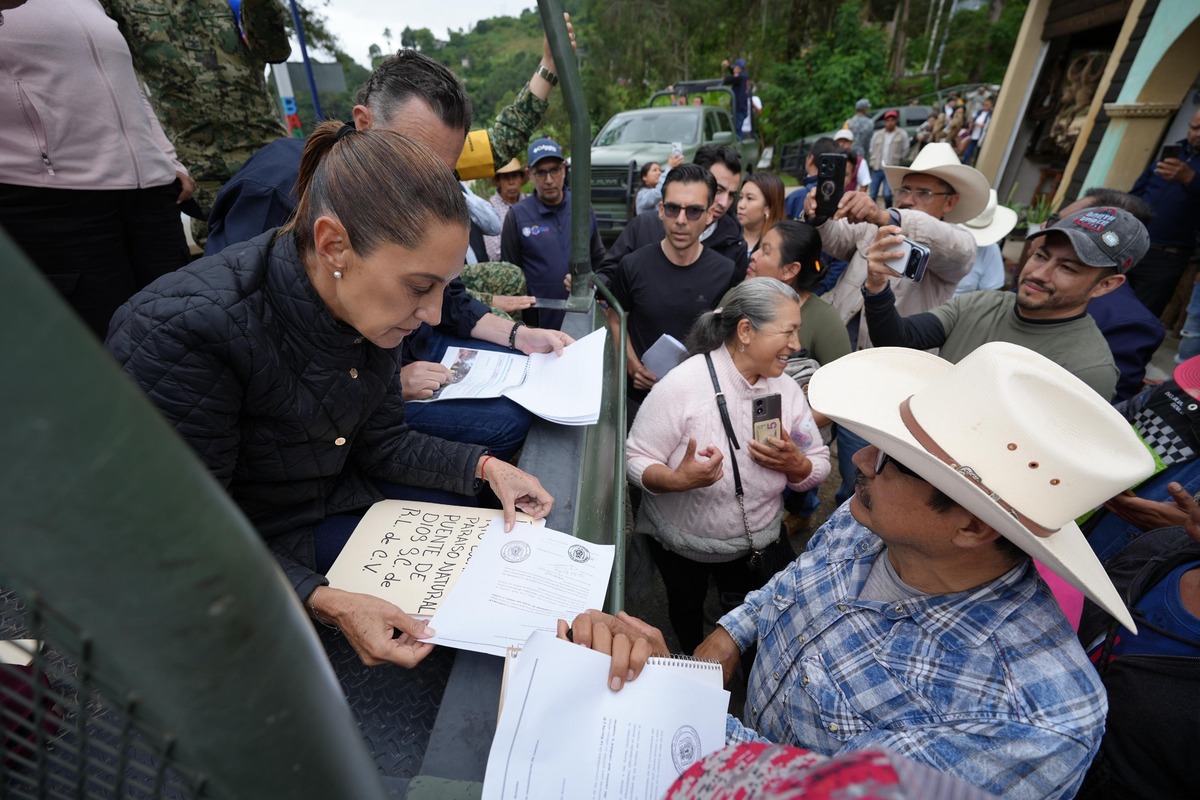 Sheinbaum promete no escatimar en recursos para apoyar a población afectada por lluvias