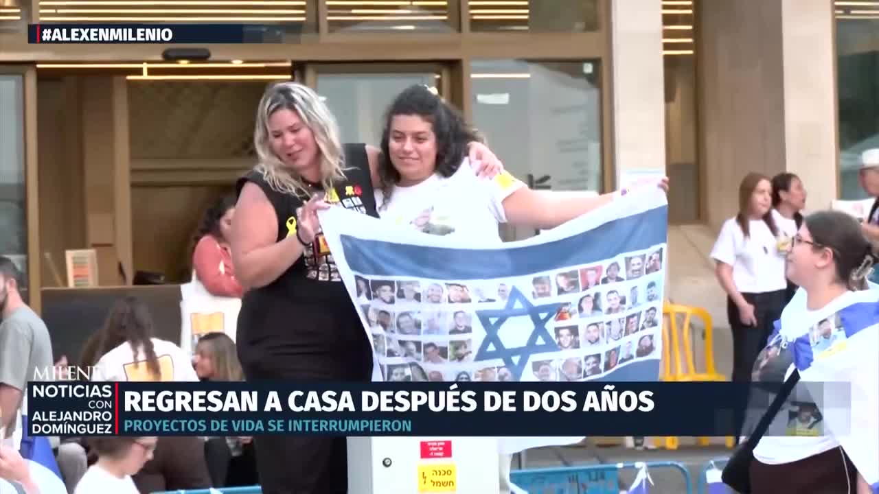 Rehenes de Hamás vuelven a ver a sus familiares | Alejandro Domínguez, 13 de octubre de 2025