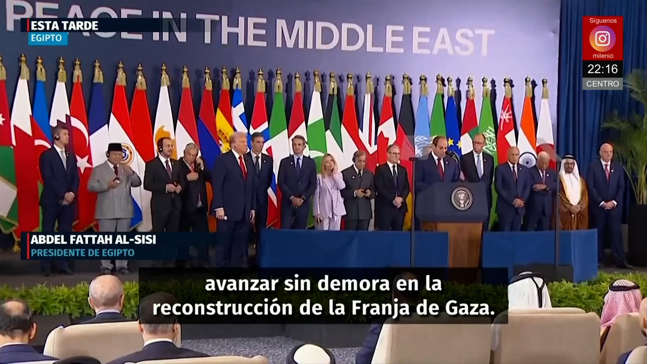 Trump firma tratado de paz en Egipto para estabilizar Medio Oriente