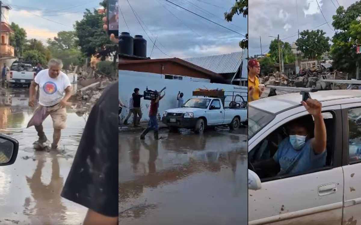 "A mal tiempo buena cara" en Poza Rica. | Redes