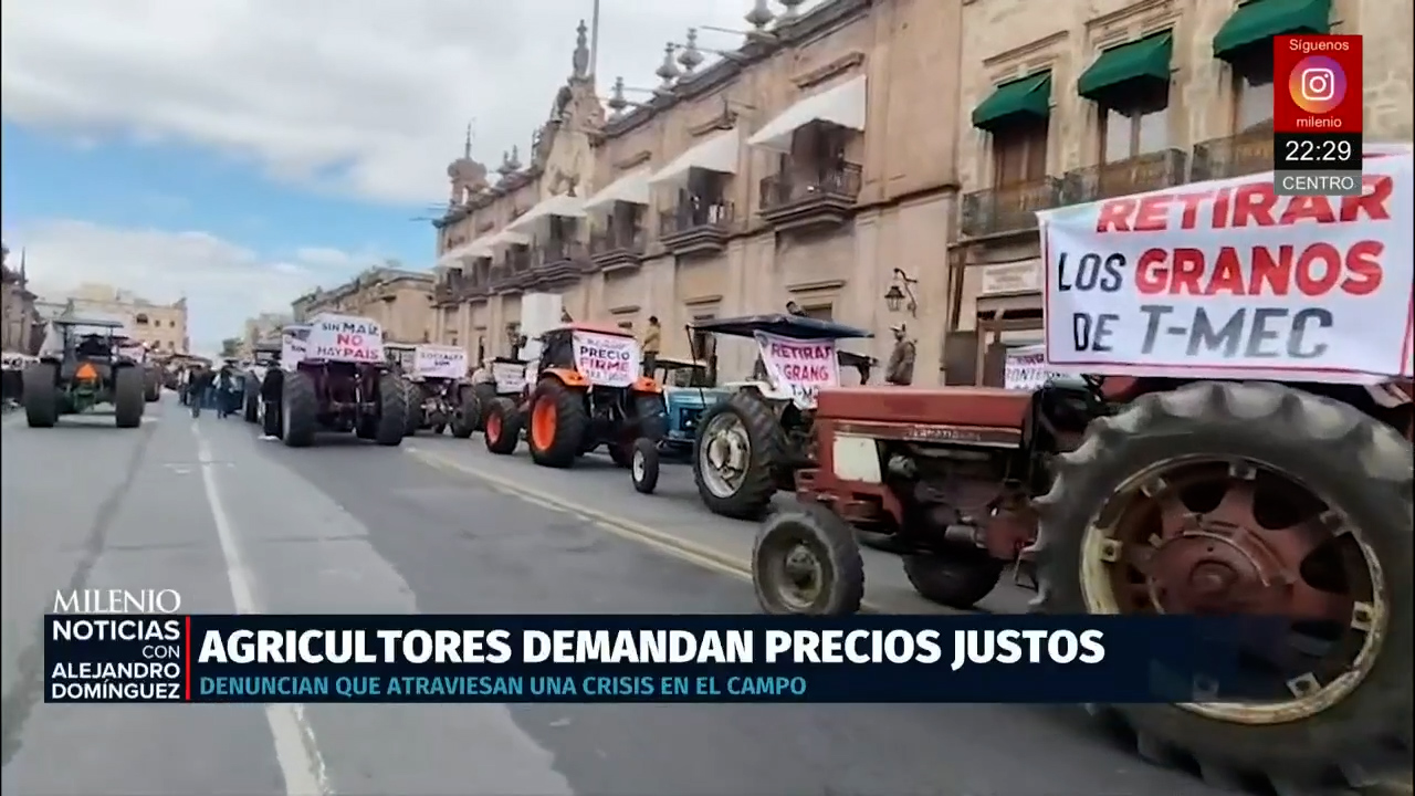 Agricultores de 20 estados marchan en carreteras para exigir apoyo del gobierno federal