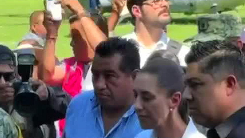 Claudia Sheinbaum llega a San Luis Potosí para recorrer zonas afectadas por lluvias