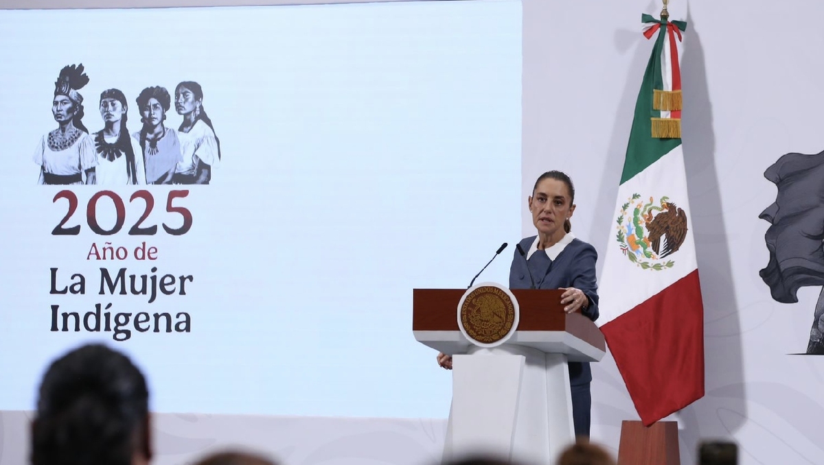 La conferencia mañanera de la presidenta Claudia Sheinbaum el 15 de octubre en Palacio Nacional. | Ariana Pérez