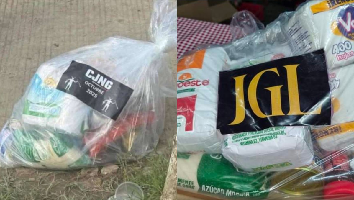 La entrega de despensas y regalos es una práctica común en el crimen organizado | Especial
