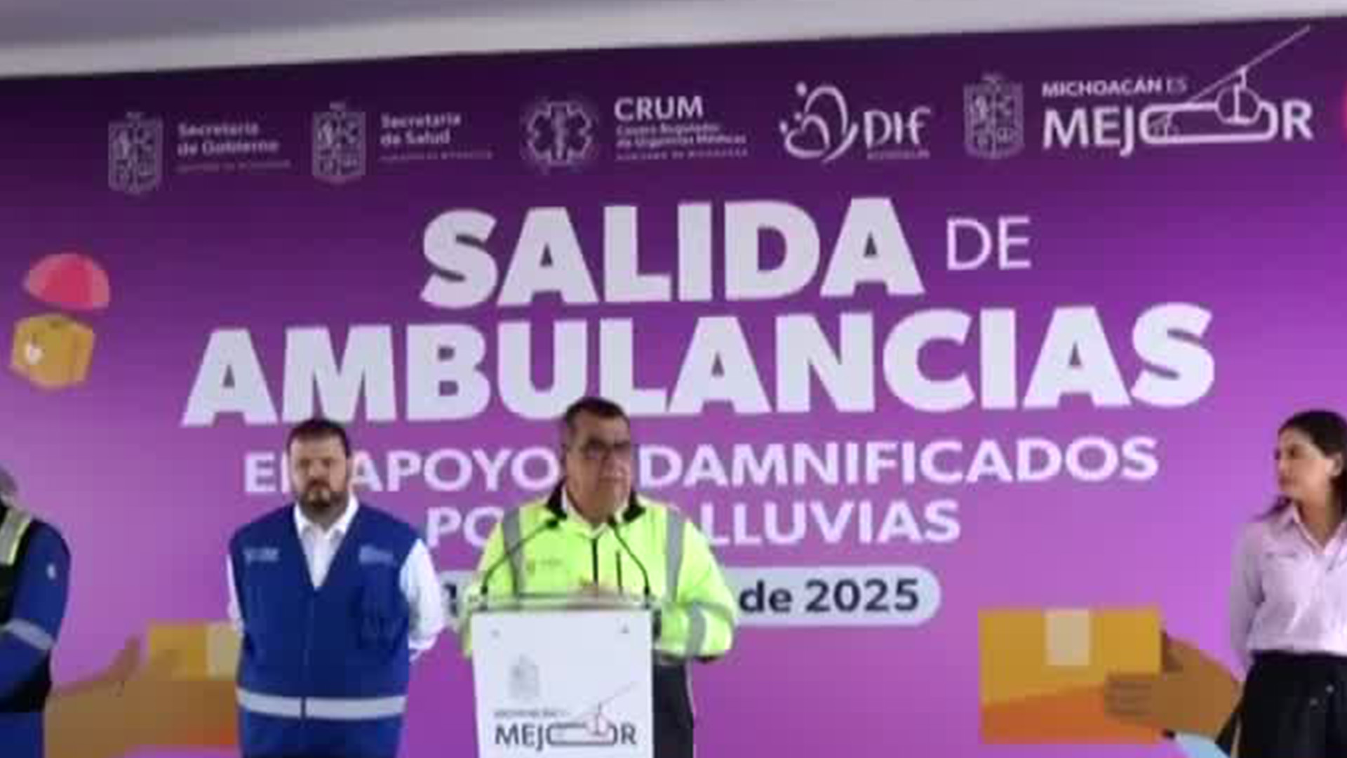 Michoacán envía brigadas médicas para apoyar a los damnificados por las fuertes lluvias