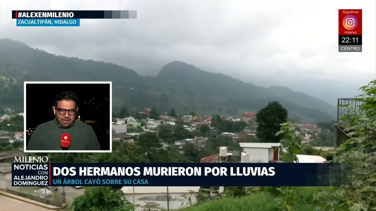 Tragedia en Hidalgo dos hermanos mueren en Zacualtipán tras la caída de un árbol por lluvias