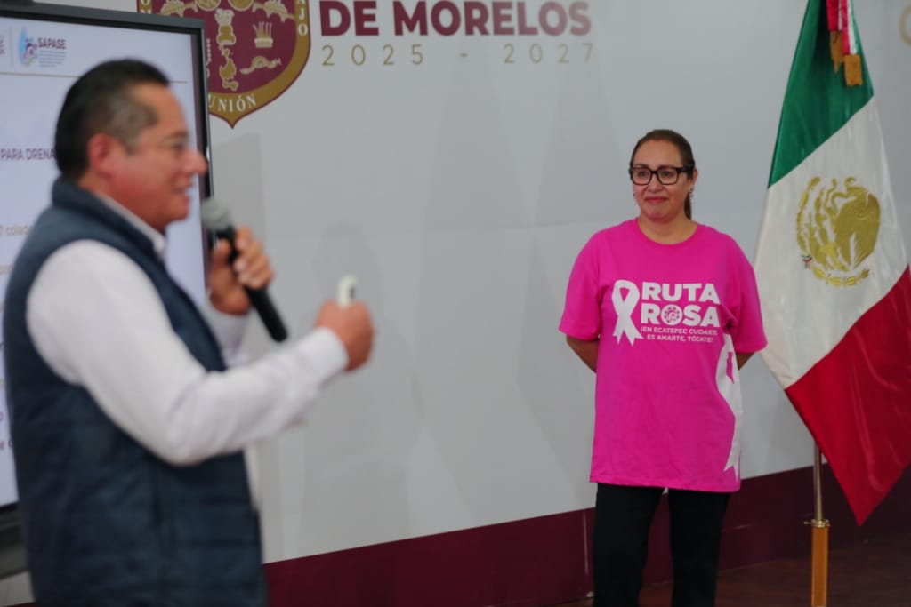 Azucena Cisneros y director de Sapase presentan avances contra inundaciones en Ecatepec | Especial