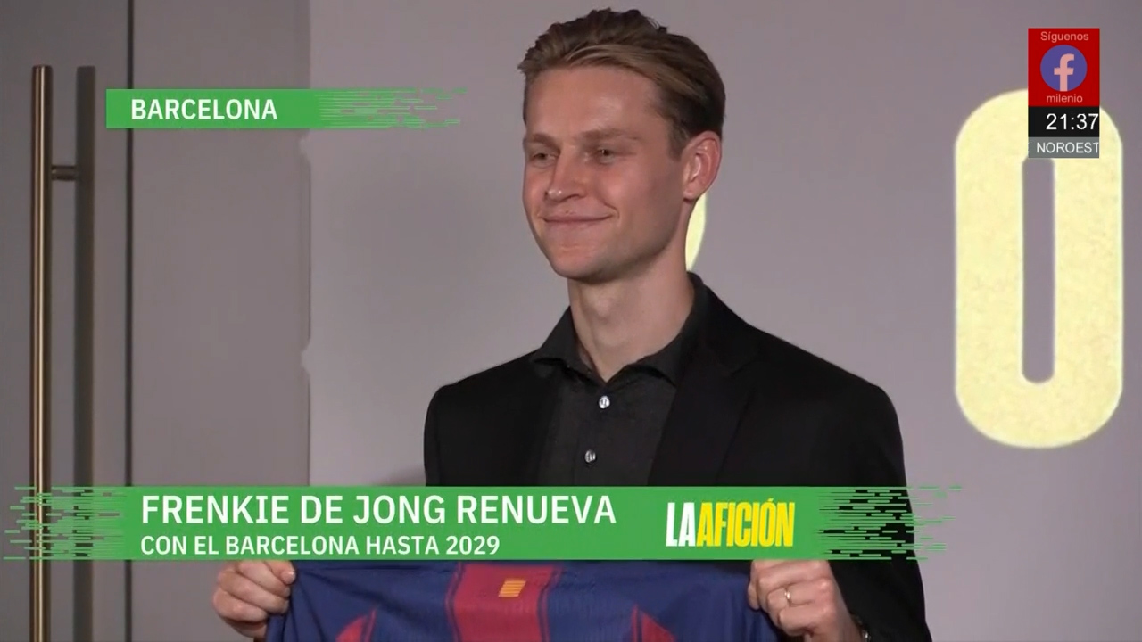 Frankie de Jong renueva contrato con el Club Barcelona
