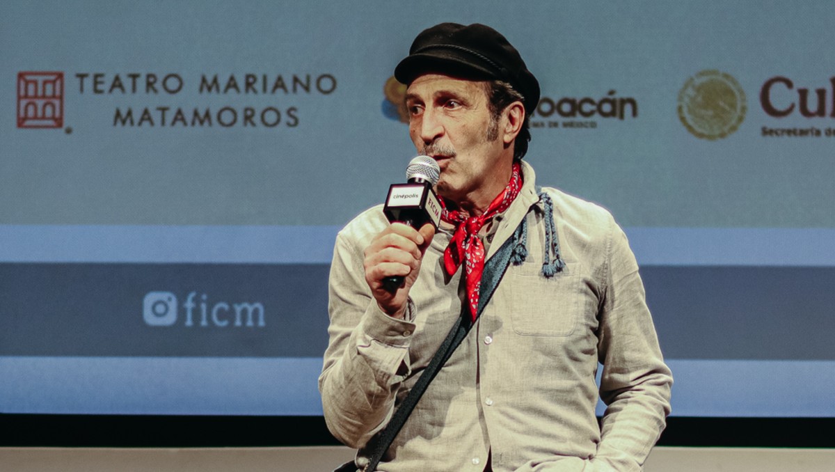 Giménez Cacho al presentar la cinta en el festival | FICM