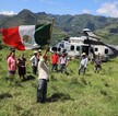 Habitantes del poblado La Senthe, en Actopan