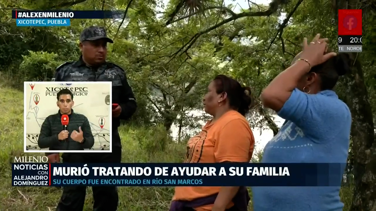 Joven muere en Puebla mientras intentaba ayudar a su familia durante las inundaciones