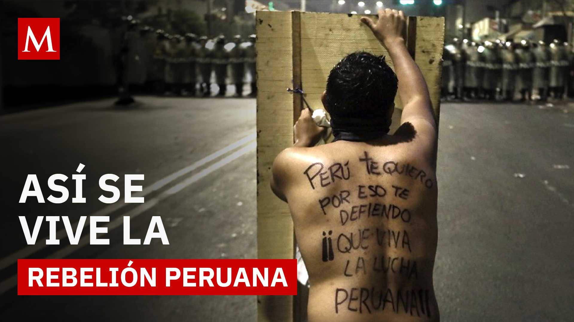 Jóvenes peruanos encabezan una rebelión nacional
