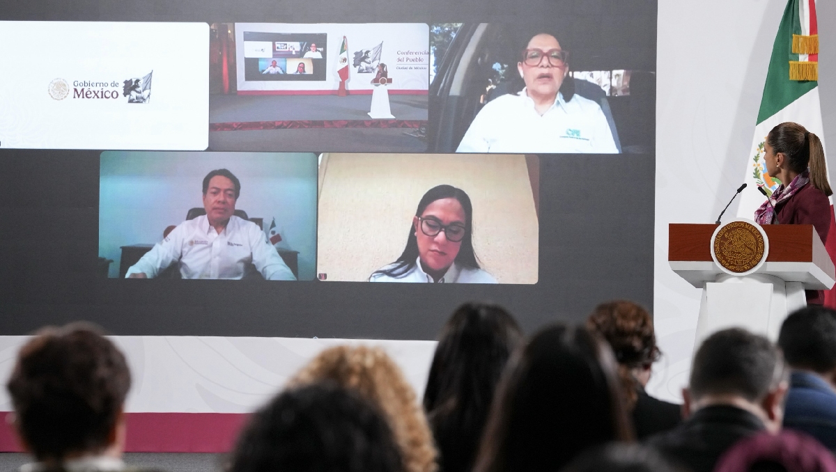 La Presidenta se enlazó con los secretarios federales que se encuentran atendiendo la emergencia. | Cortesía