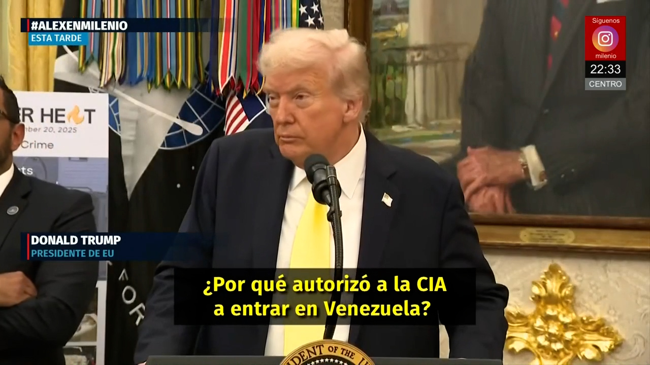 Trump admite autorizar operaciones encubiertas de la CIA en Venezuela contra Maduro