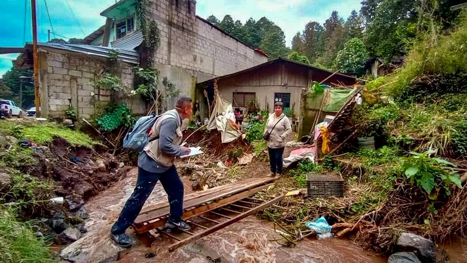 Aumenta el censo para los damnificados por las lluvias en Poza Rica, Veracruz para que los pobladores tengan mayor apoyo posible.