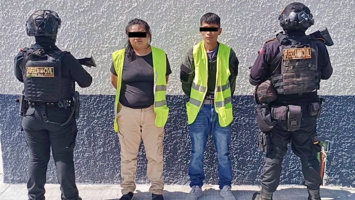 Los detenidos fueron identificados como  Guadalupe “N” de 32 y Cristian “N” de 25 años. Especial