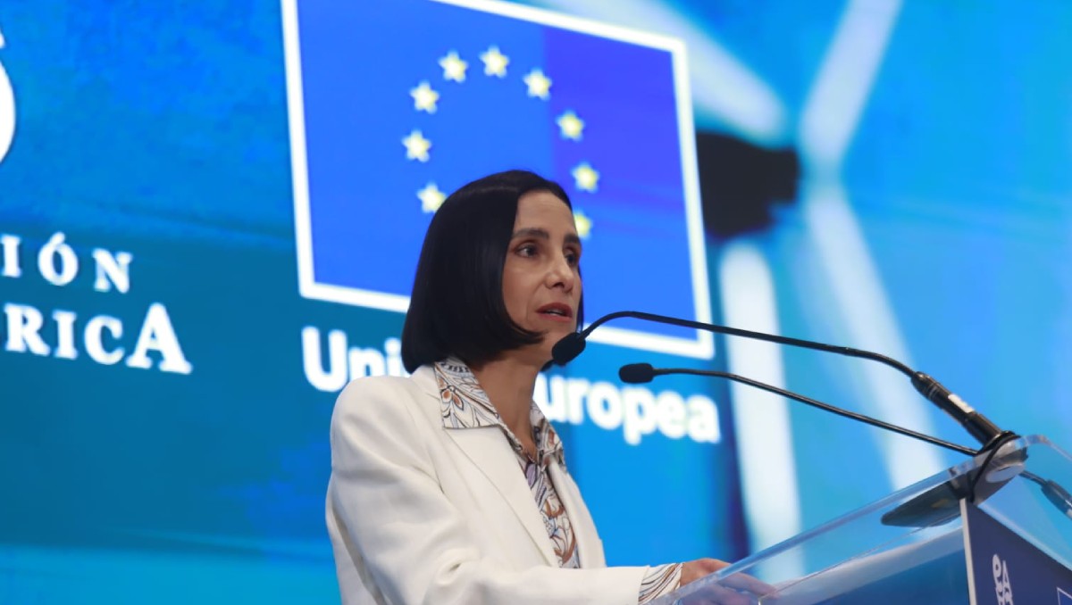 Luz Elena González Escobar, secretaria de Energía participa en el VI Foro México-Unión Europea. Foto: Juan Carlos Bautista.