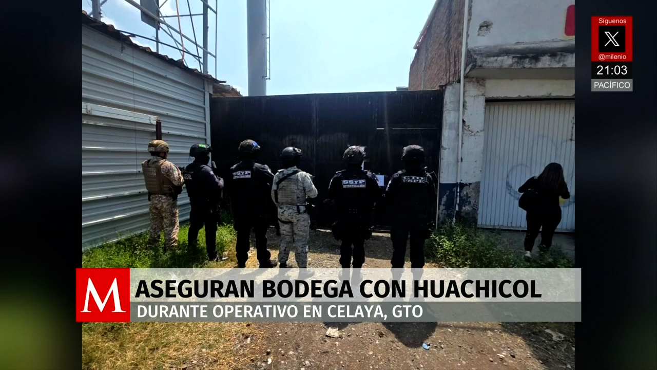 Autoridades aseguran bodega en Guanajuato durante operativo conjunto estatal y federal