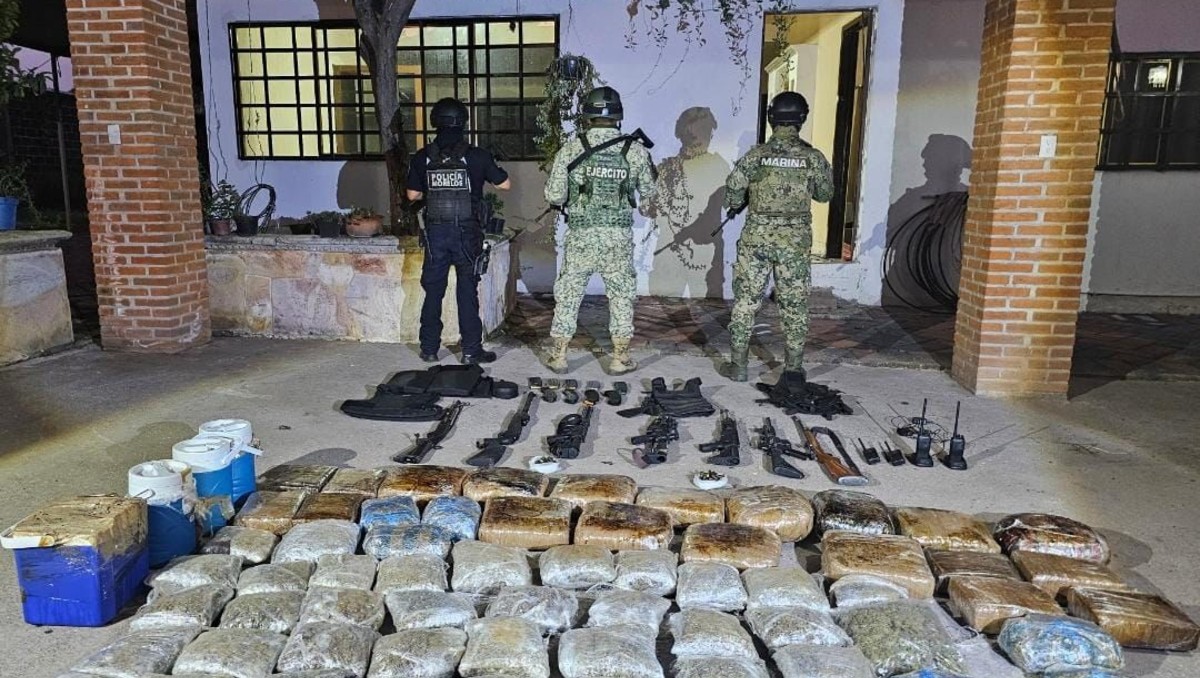 Se identificaron tabiques con 80 kilogramos de presunta mariguana. | Especial