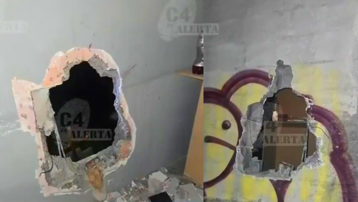 Los ladrones ingresaron a la tienda tras romper las dos paredes. | Especial