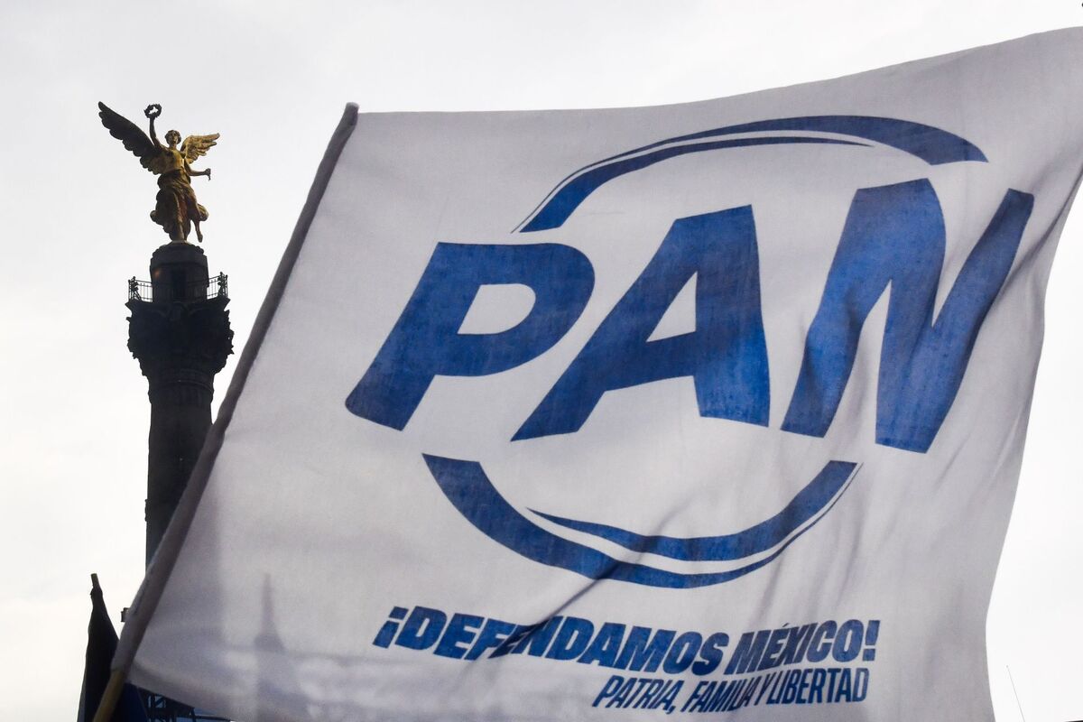Marcha del relanzamiento del Partido Acción Nacional en Ciudad de México. | Cuartoscuro