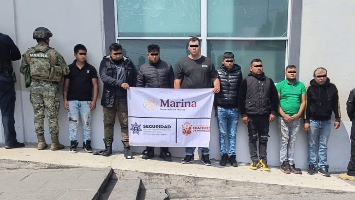 Nueve integrantes de Los 300 fueron detenidos en Ecatepec por intentar extorsionar a conductores tras choques. Especial