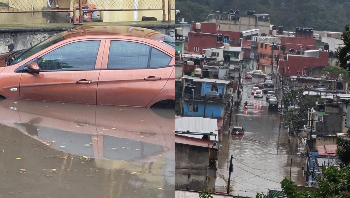 Lluvias en Xalapa. | Foto: Especial