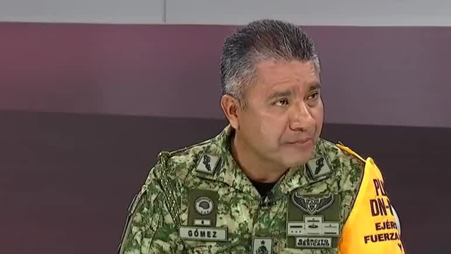 El general Gómez Vargas explica la logística militar de la organización el Plan DN-III-E