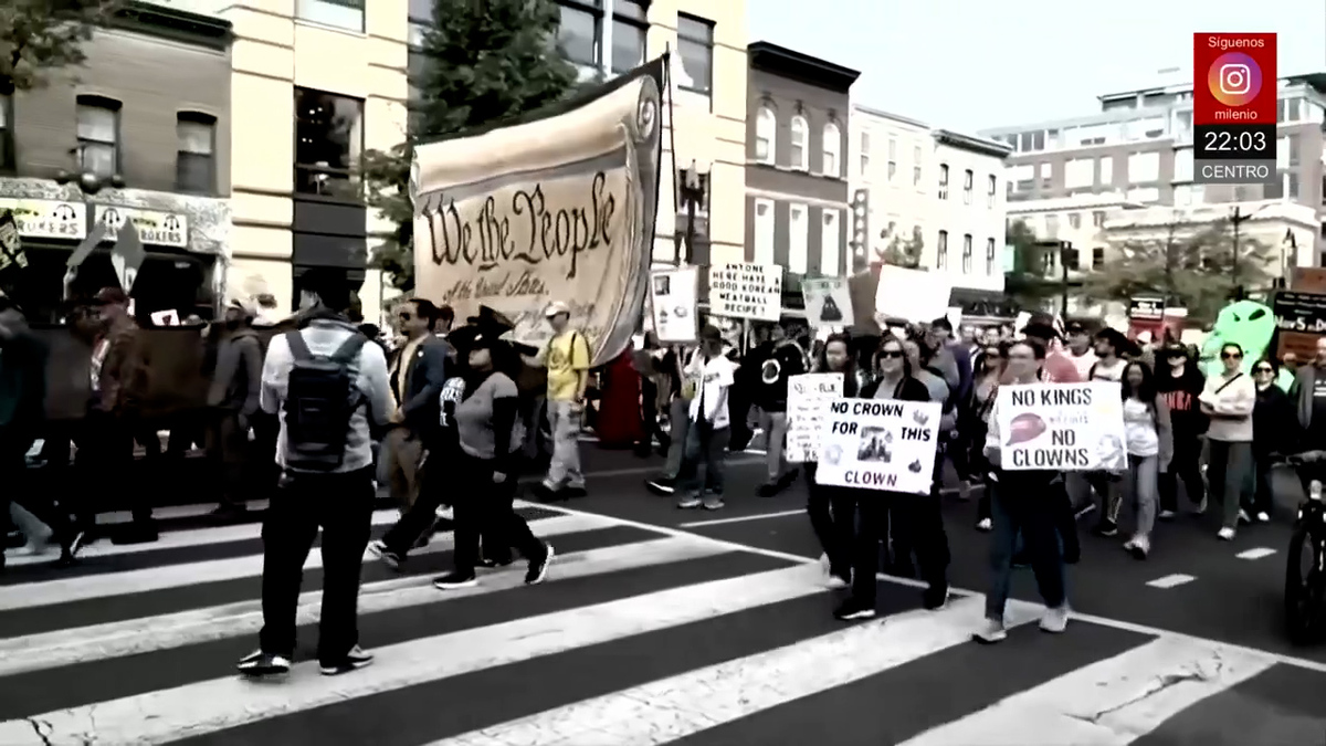 Marcha 'No Kings' reúne a miles en Estados Unidos en defensa de la democracia