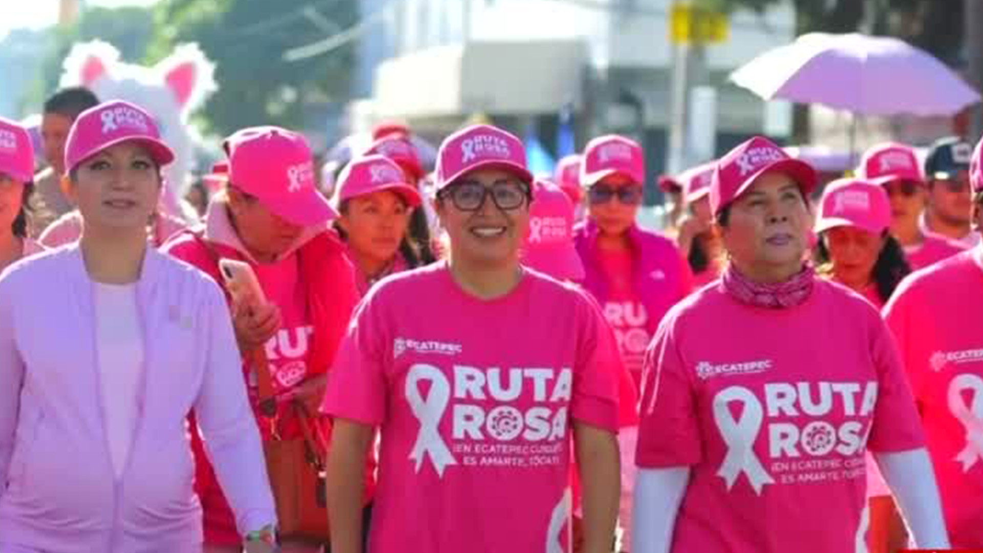 Marchan 3 mil personas y entregan 2 mil vales para mastografías en Ecatepec, Edomex