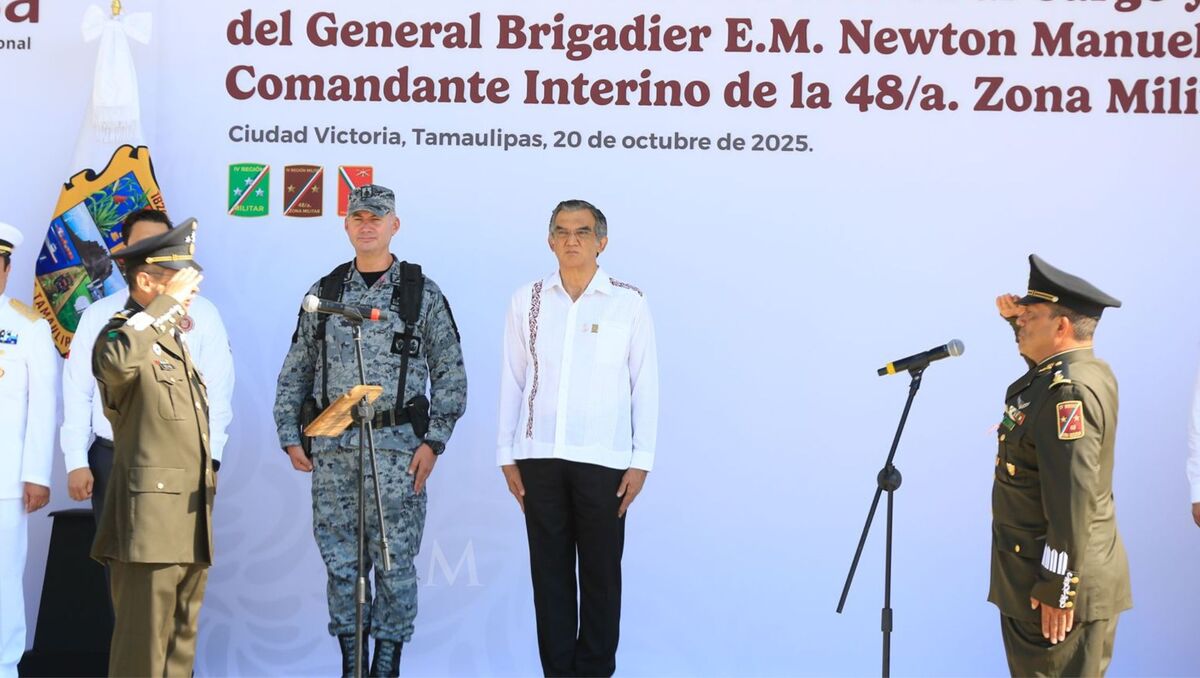 Toma protesta nuevo comandándote de la 40 zona militar en Tamaulipas