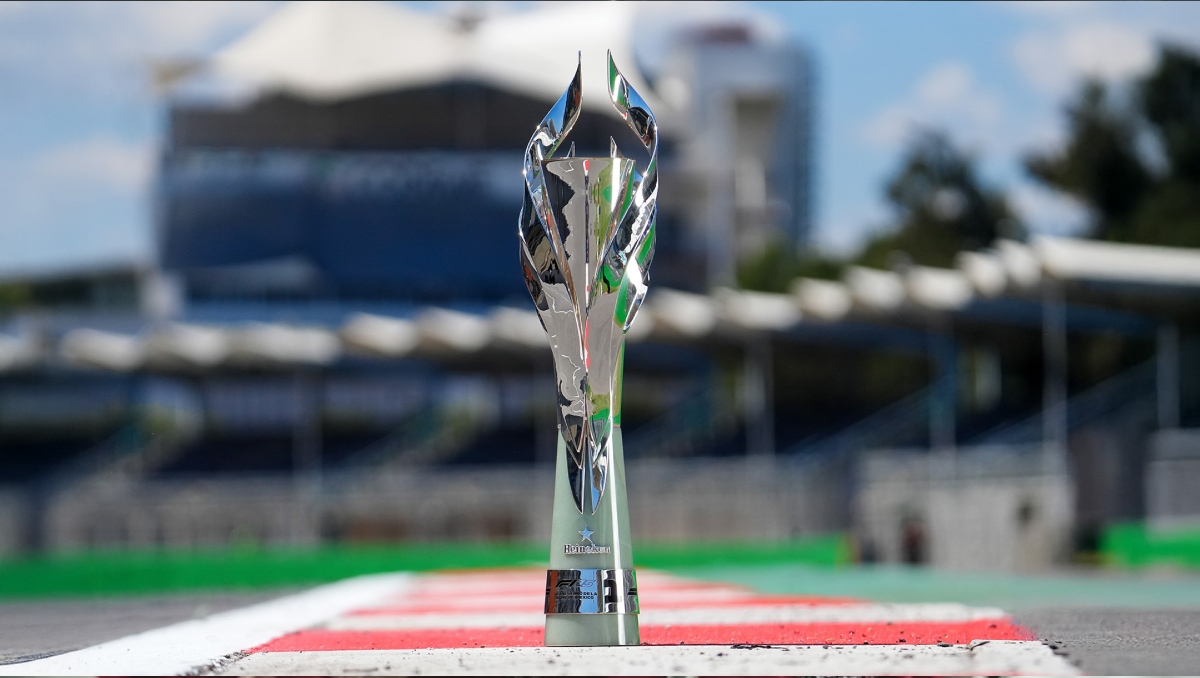 Así es el trofeo del Gran Premio de México 2025 (Cortesía mexicogp.mx)